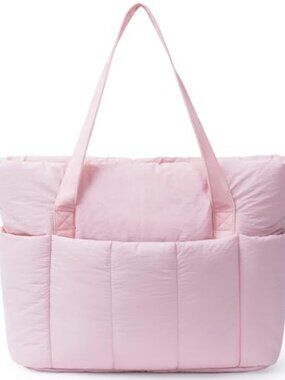🆕 Tote Bags for Women, Puffer Work Tote Bag Women for Travel, Beach, School,